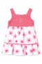Baby Girl Guipure Embroidered Daisy Print Dress 6 Months 4 Years White - Pink - 2