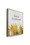 Hello Sunshine! Kids Wall Art | Portrait Framed Canvas Print with Gold Foil Embossed | Luxury Modern Decor for Kids Room - 3