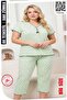 Natural Viscose Mother Model Women's Short Sleeve Pajama Set - 2