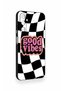 Samsung A05S Compatible Black Good Vibes Patterned Silicone Case - 3