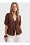 Rmz Gi̇yi̇m Farkiyla V Planting Bow Detailed Blouse