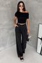 Urban Ease Women's High Waist Palazzo Jean Trousers - 6