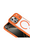 iPhone 17 Pro Max Case Magsafe Transparent Back Face Camera Raised Silicone Senk - 5
