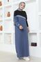 Striped Detail Sports Suit Indigo - 3