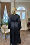 Women's Hijab Plus Size Self-Pleated Loose Dress - 3