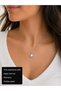 Lunavera Yelpaze Women's Necklace 316L Stainless Steel Elegant Necklace with Stone Detail