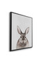 Watercolor Rabbit Kids Wall Art | Portrait Framed Canvas Print | Luxury Modern Decor for Kids Room - 3