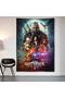 The Witcher Netflix Series Wall Covering Wall Tapestry First Quality Satin Fabric Poster