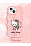 iPhone 15 Compatible Case Camera Protector Pink Silicone Couple Phone Case Kitty Pattern - 2