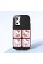 Redmi Note 10 Pro Compatible Case Camera Protector Black Silicone Couple Phone Case with Kitty Pattern