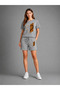 T-Shirt Shorts 2-Piece Combination Thin Summer Sweat-Absorbing Leopard Heart Printed Women's / Girls' Model