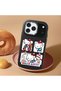 iPhone 17/18 Pro Max Compatible Case with Camera Protector Black Silicone Couple Phone Case with Kitty Pattern - 2