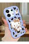 Poco X6 5g Compatible Case Camera Protector Blue Silicone Couple Phone Case Kitty Pattern