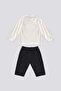 U.S. Polo Assn Beige Zippered Fleece Baby 3-Piece Set - 4