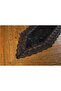 Black Velvet Lace Detailed Runner Tablecloth Stylish Decorative Living Room and Dining Table Cover - 6