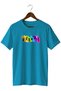 Printed Energetic Street Fashion Tshirt Colorful Patterned Dance Festival T-Shirt