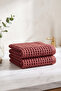 Waffle Hand Towel Face Towel Set of 2 100% Cotton 50X70 cm Quick Drying Towel