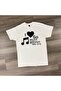 I Love Music Printed Unisex Oversize T-Shirt