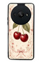 Xiaomi Redmi A3 Glossy Phone Case with Vintage Cherry Blossom Design
