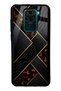 Xiaomi Redmi Note 9 Glossy Phone Case with Black Mosaic Design
