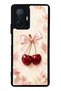 Xiaomi Mi 11t Glossy Phone Case with Cherry Pearl Ribbon Design