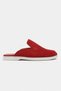 Letty Red Suede Leather Flat Sole Women's Loafer Slippers - 5