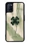 Oppo A52 Glossy Phone Case with Lucky Sage Clover Design