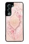 Oppo A5 5g Glossy Phone Case with Blush Ottoman Rose Design