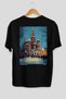 Moscow Russia 2 Black Oversize Country City Back Printed Unisex T-Shirt 100% Cotton Premium