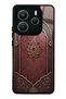 Xiaomi Redmi Note 14 5g Burgundy Glossy Phone Case with Ottoman Emblem Design