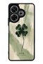 Xiaomi Redmi 13 4g Glossy Phone Case with Lucky Sage Clover Design
