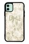 iPhone 11 Ivory Pearl Bow Design Glossy Phone Case