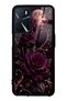 Oppo A16 Moonlit Burgundy Rose Design Glossy Phone Case