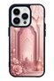 iPhone 14 Pro Blush Palace Garden Design Glossy Phone Case
