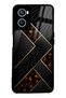 Oppo A96 Glossy Phone Case with Black Mosaic Design