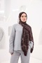 Petra Dolgun Ethnic Pattern Shawl - Brown Indigo - 2