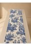 Toile De Jouy Runner and 2-Piece Cushion Cover Balcony & Living Room Set - 130X40Cm - 4
