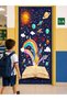Elastic Door Decoration, Fabric Door Dressing, Planet and Space Themed, Classroom Door, School Event Door Decoration - 2