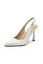 Vollex Open Back Plain Belt Pack Women's Stylish Heeled Shoes - 3