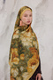 Summer Garden Series Patterned Cotton Soft Shawl Women's Colorful Shawl - 7