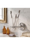 Classic Series Chrome Stainless Steel Set of 4 Wc Paper Holder Round Towel Holder Brush Holder Soap Holder - 5