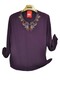 Plus Size Crinkle -Shile Cloth -Amazingly Worked Bluz