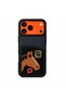 Vintage Leather Cover with Card Pocket 17 Pro Compatible Embroidered Case with Card Holder - Retro Leather Card Pocket Protective Shock-Absorbing Camera Protection Phone Case Vintage High Protection Camera Compartment Phone Case - 2