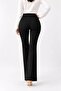 Women's High Waist Gathering Front Ironing Detail Leggings Pants - 6