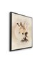 Whimsical Bunny Girl Kids Wall Art | Portrait Framed Canvas Print | Luxury Modern Decor for Kids Room - 3