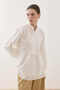 Ribbed Cotton Shirt Ecru - 5