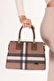 Women's Daily Stylish Handbag Sp.1000 Brown Plaid - 2