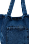 Casual Denim Women's Shoulder Bag with Hidden Pocket Appearance Ramona Navy Blue - 2