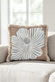 Modern Floral Patterned Elegant Fringed Pillowcase - Floral Bohemian Mink Cream Tassel Throw Pillow Cover - 2