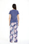 Women's Floral Patterned 100% Viscose Pajama Set - 7